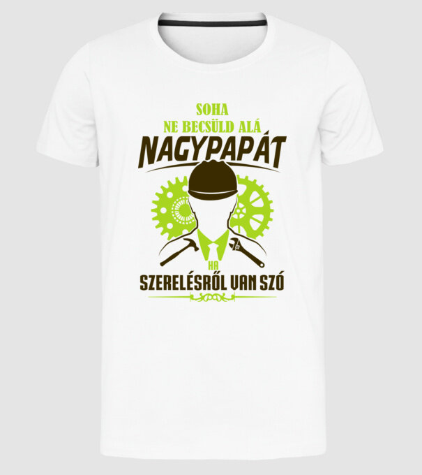  minta fehér pólón