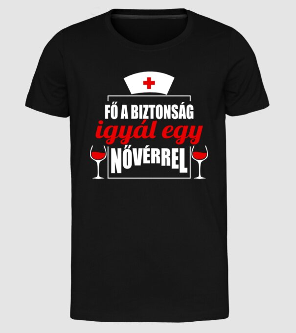  minta fekete pólón