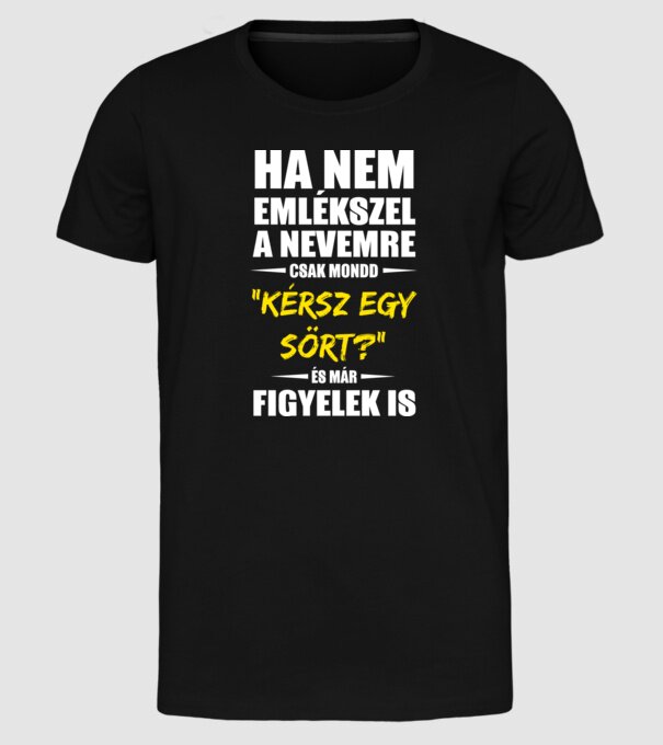  minta fekete pólón