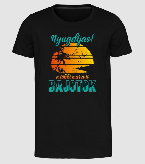  minta fekete pólón