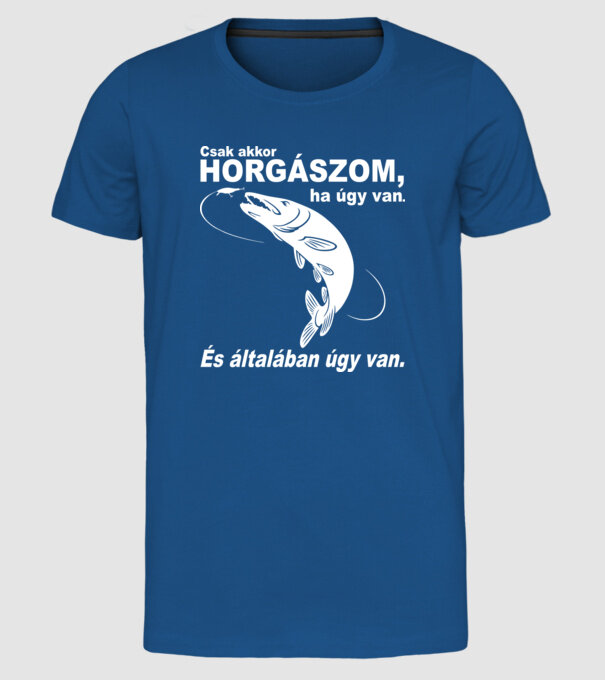  minta királykék pólón