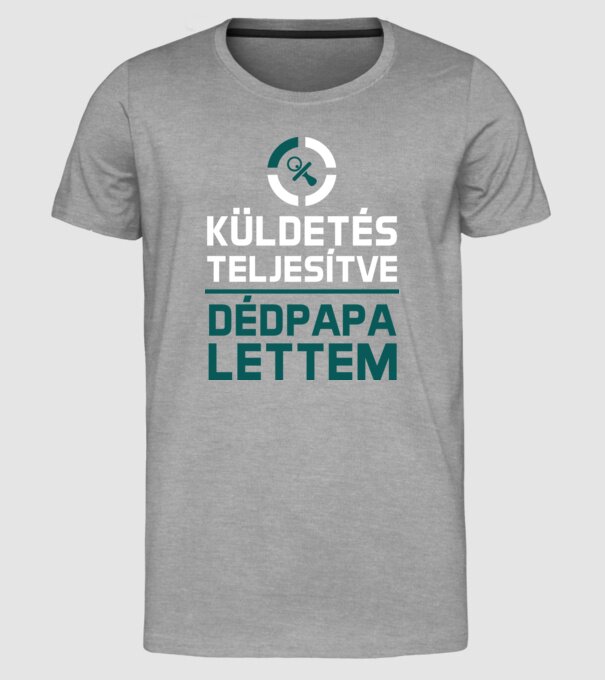  minta szürke pólón