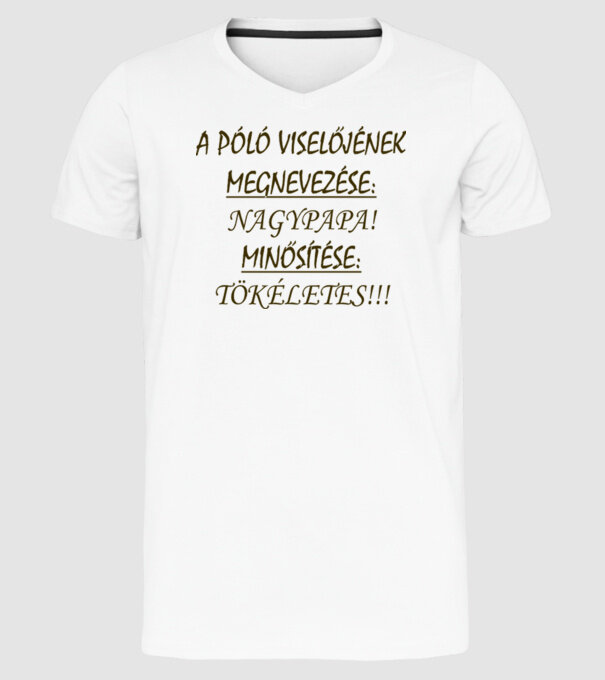  minta fehér pólón