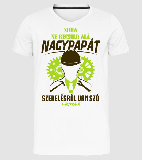  minta fehér pólón