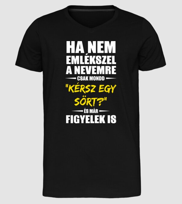  minta fekete pólón