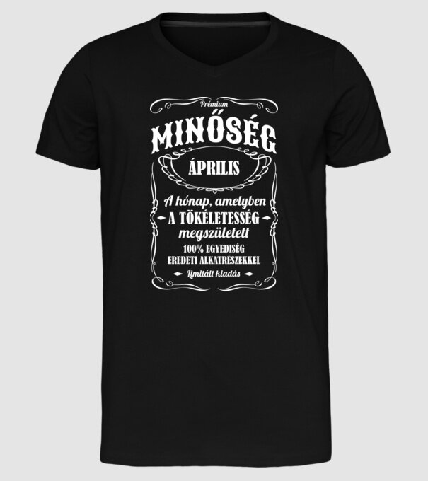  minta fekete pólón