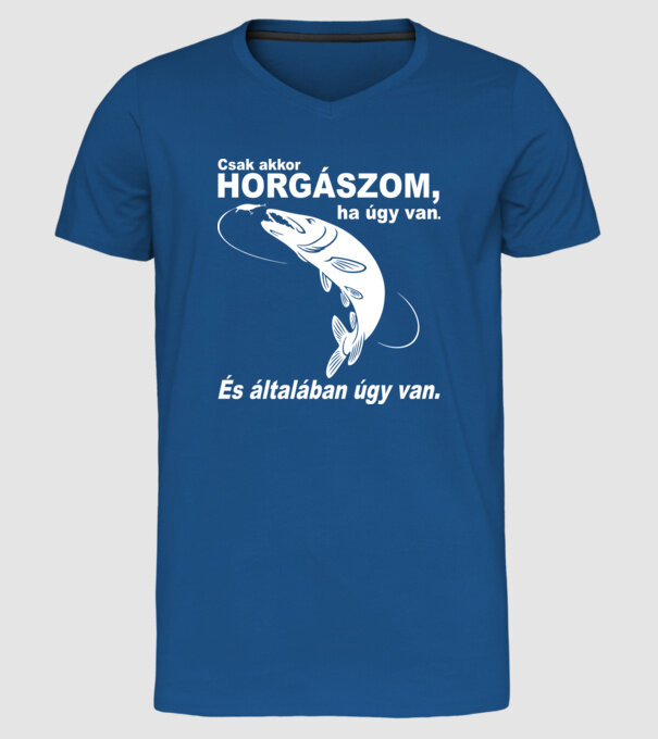  minta királykék pólón