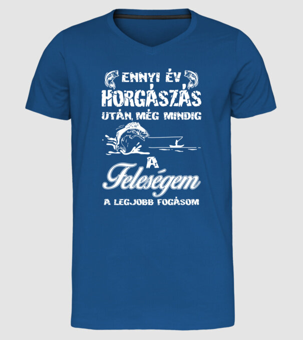  minta királykék pólón