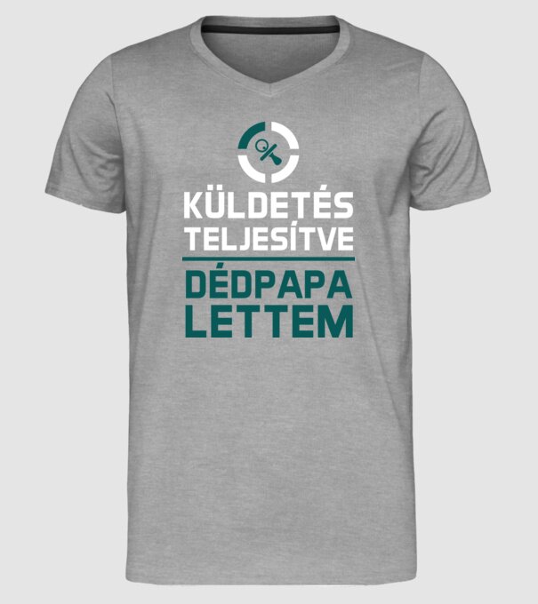  minta szürke pólón