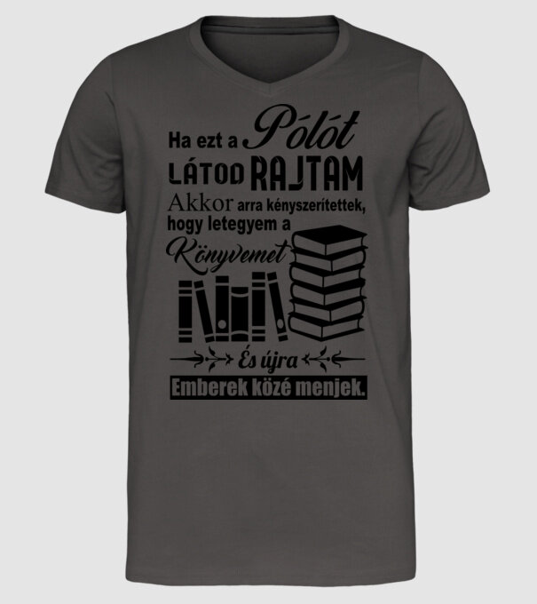  minta sötétszürke pólón