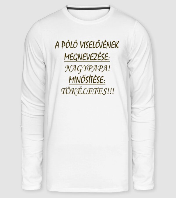  minta fehér pólón