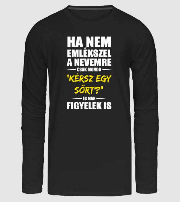  minta fekete pólón