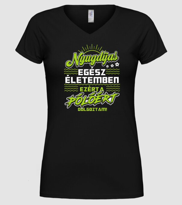  minta fekete pólón