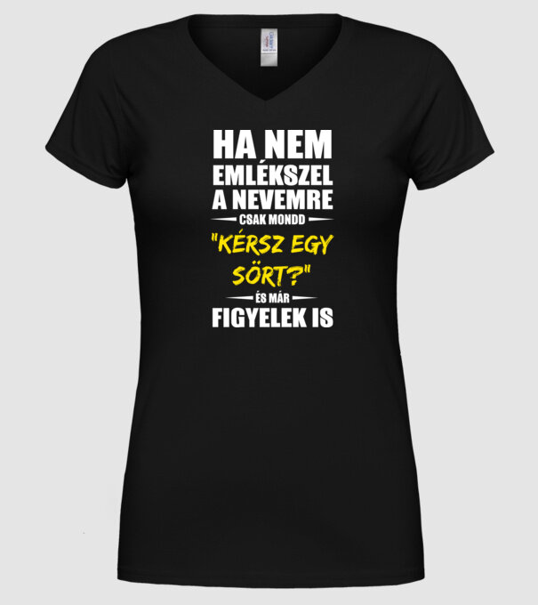  minta fekete pólón