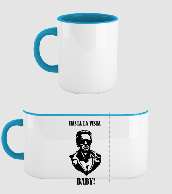  minta világoskék pólón