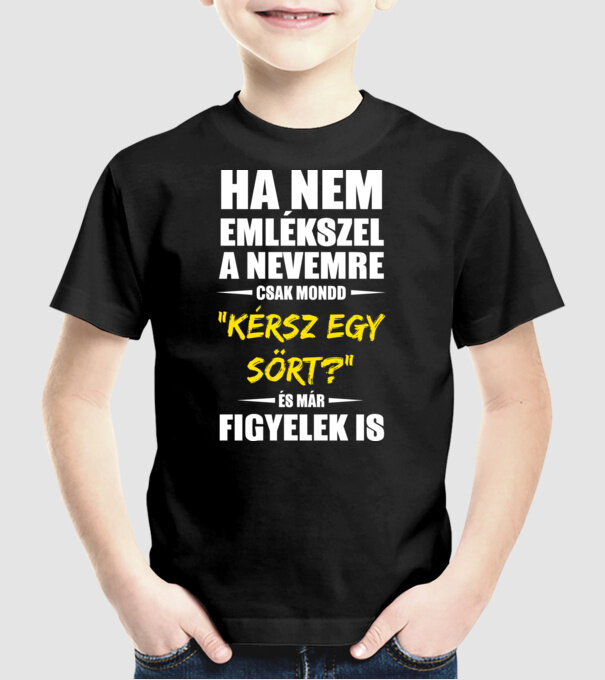  minta fekete pólón