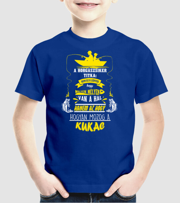  minta királykék pólón
