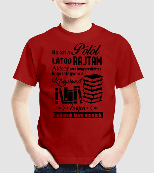  minta piros pólón