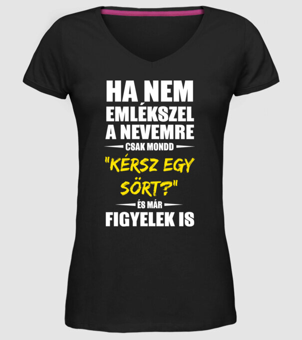  minta fekete pólón