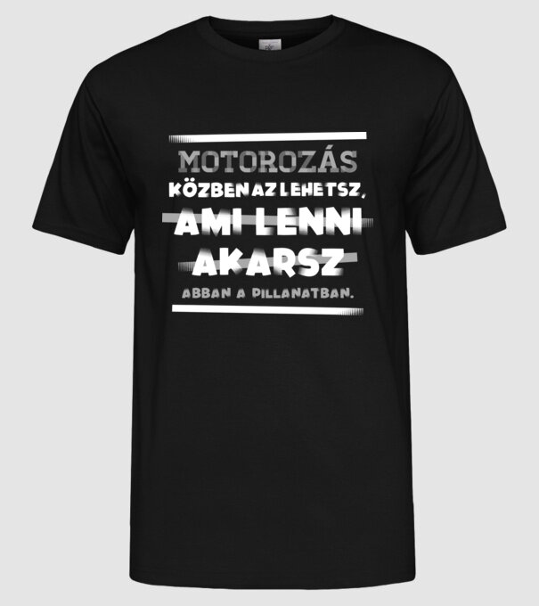  minta fekete pólón