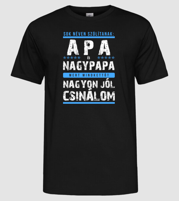  minta fekete pólón