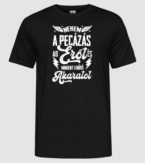  minta fekete pólón