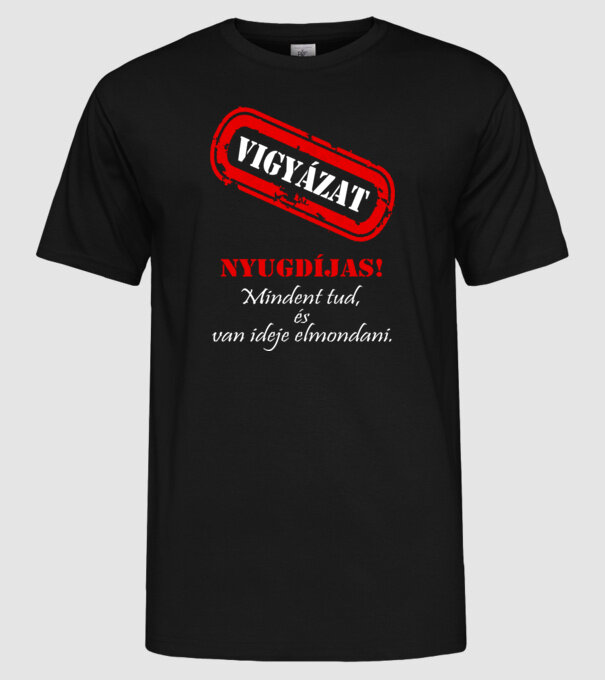  minta fekete pólón