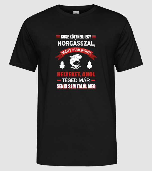  minta fekete pólón