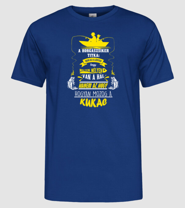  minta királykék pólón