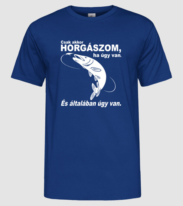  minta királykék pólón
