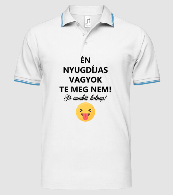  minta fehér pólón