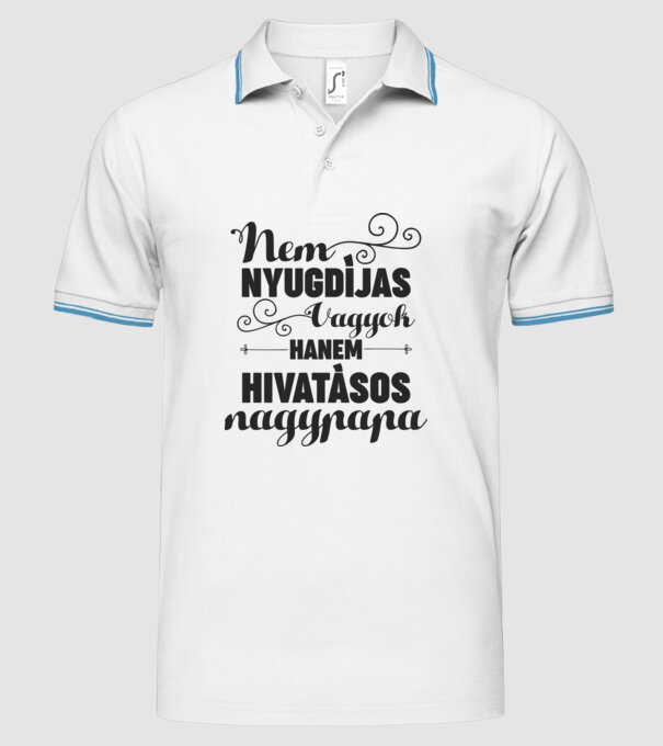  minta fehér pólón