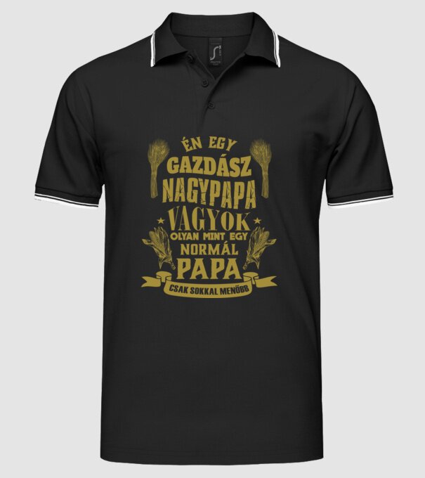  minta fekete pólón