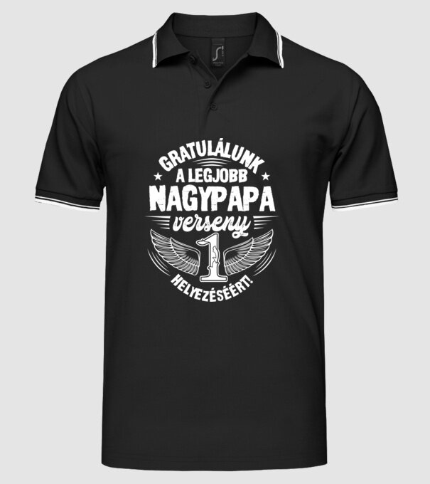  minta fekete pólón