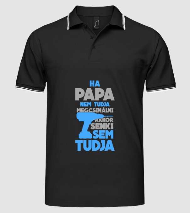  minta fekete pólón