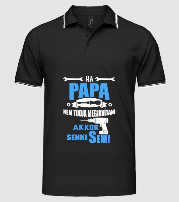  minta fekete pólón
