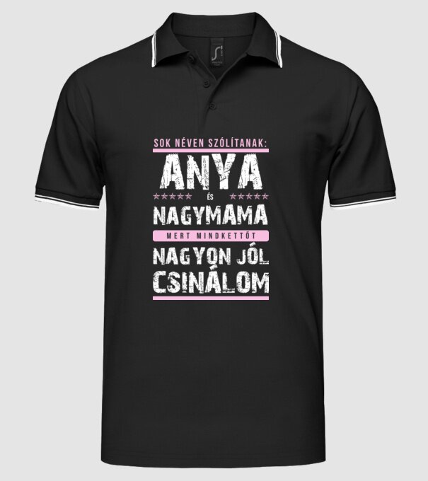  minta fekete pólón