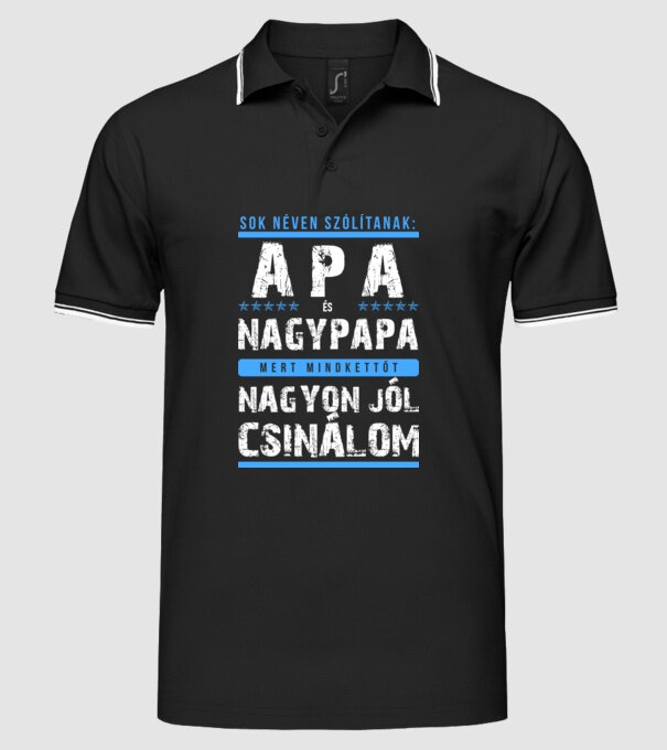  minta fekete pólón