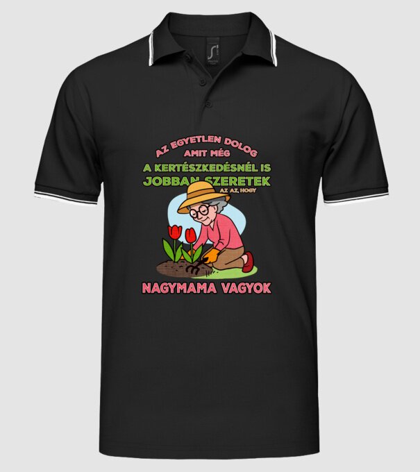  minta fekete pólón