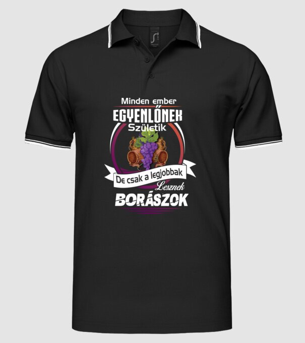 minta fekete pólón