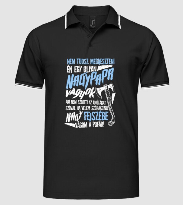  minta fekete pólón
