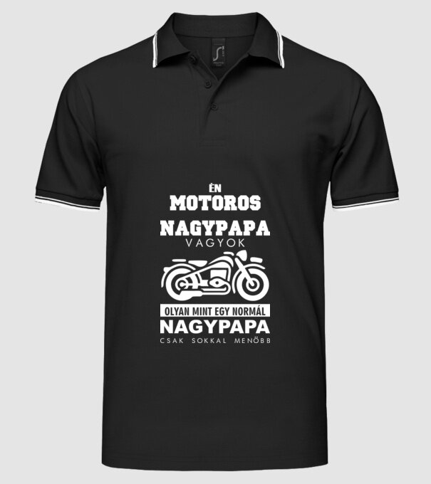  minta fekete pólón
