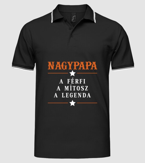  minta fekete pólón