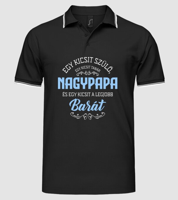  minta fekete pólón