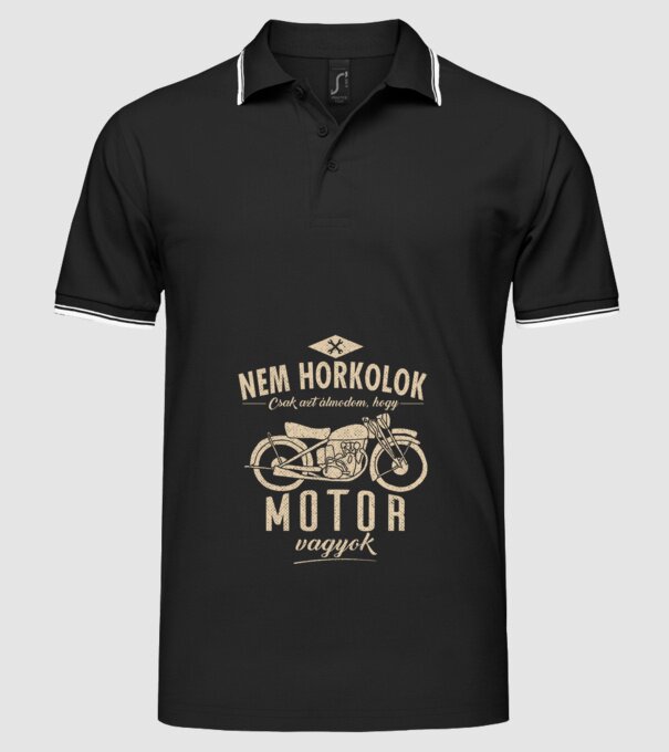  minta fekete pólón