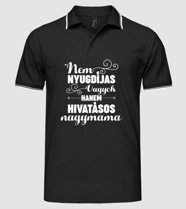  minta fekete pólón