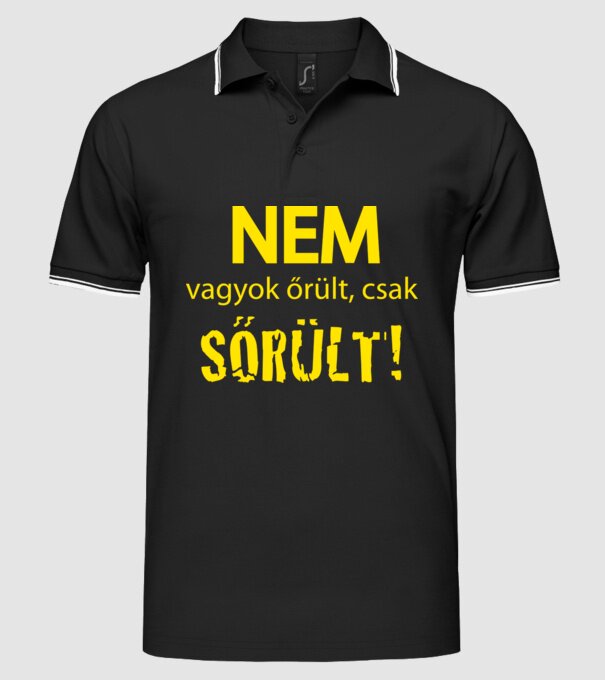  minta fekete pólón