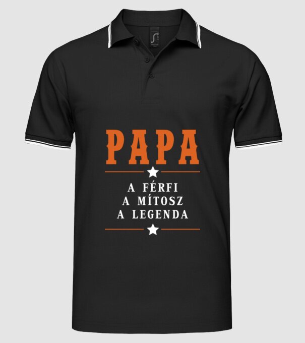  minta fekete pólón