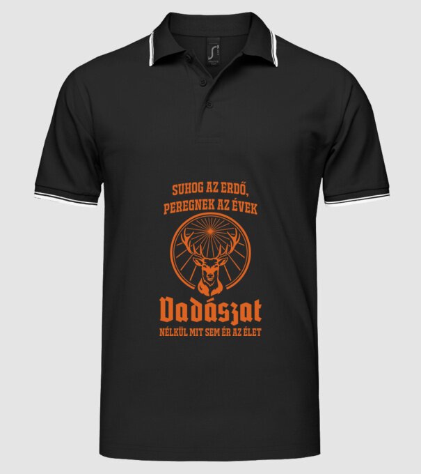  minta fekete pólón