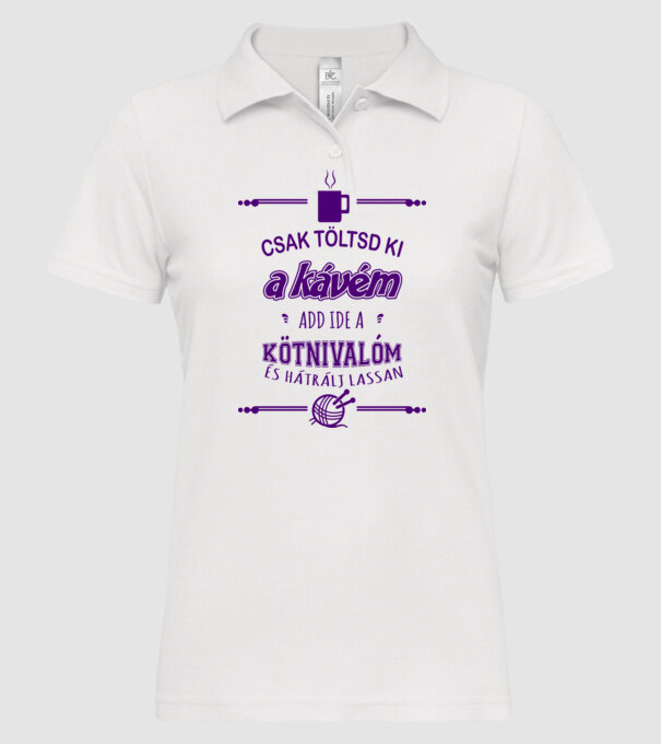  minta fehér pólón